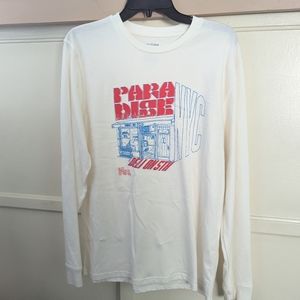 NWT Arizona Jean CoWhite Long Sleeve Graphic Tee
